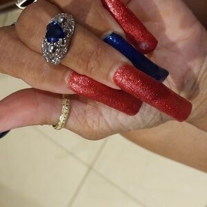 Genuine authentic solid sterling silver Tycoon Diamonelle heart ring size 7 🎁